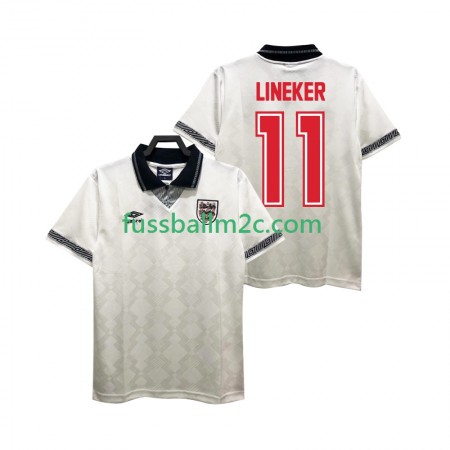 Fußballtrikots England LINEKER 11 Retro Heim Trikotsatz 1990